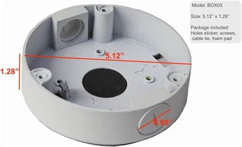 Neat Tek Junction Box Mounting Base for Hikvision Turret 